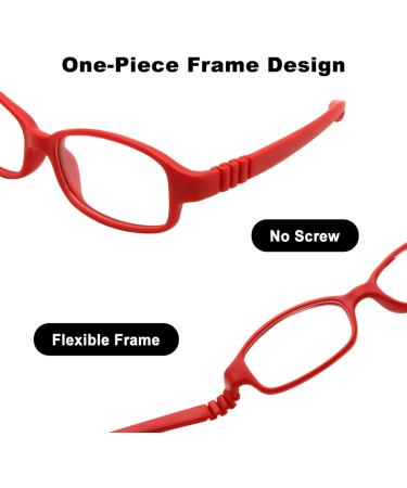 Buy Enzodate Flexible Young Children's Optical Glasses - No Screw Belt Size 49-16 One-Piece Design for Ages 6-8 - Buy Online on GoSupps.com