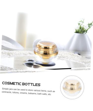 VINTORKY Cream Bottle Cream Sub Jar Multipurpose Sub Container Lotion Container Empty Cosmetic Clear Cosmetic Jar Pot Jar Travel Acrylic Bottle Body Empty Bottle Sample Box 7.1X6X6CM Golden - Buy Online on GoSupps.com