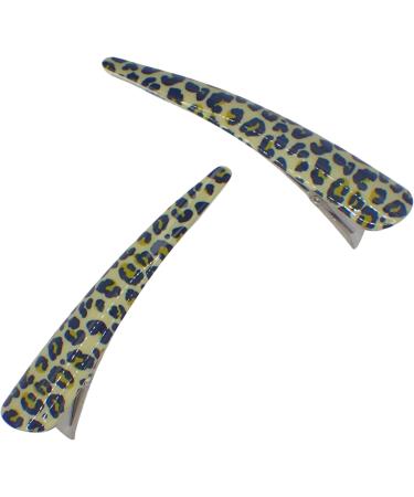 Topkids Accessories 8cm Hair clips for Women Duckbill/Beak/Concorde design Sectioning Hair Clips Hair Accessories for Women Hair grips Hairdressing clips (Animal print green) - Buy Online on GoSupps.com