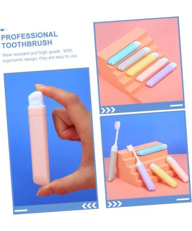 Beaupretty 5-Piece Foldable Travel Toothbrush Set - Durable & Practical Portable Toothbrush for Camping & Home Use - Buy Online on GoSupps.com
