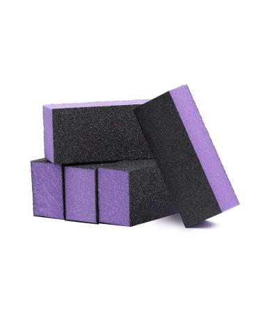 SKYPIA Nail Buffer 4 Sided Blocks Sanding Buffing Grinding Polisher File Shine Nail Art Pedicure Manicure Tool (5 PCS) Purple