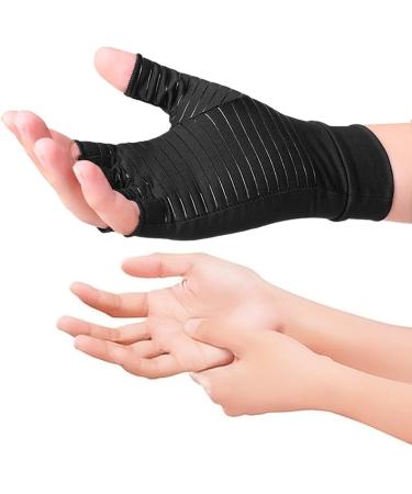 Gants D'arthrite Compression en Cuivre Compression en Treillis 360 L gers et Respirants Gants sans Doigts en Cuivre Inject lastiques et Antid rapants Tailles Multiples pour Hommes et Femme Noir L (for 7 10in Ankle Joint) - Buy Online on GoSupps.com