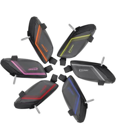 Ibera 1L Saddle Bag - Water-Resistant Bike Bag in Multiple Colors - Fits All Bike Seats - Taillight Compatible - Buy Online on GoSupps.com