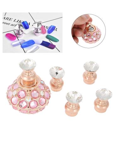 5pcs Magnetic Nail Tips Holder Set | Regal Nail Art Display Stand with Crystal Base | DIY Manicure Exercise Accessories - Buy Online on GoSupps.com