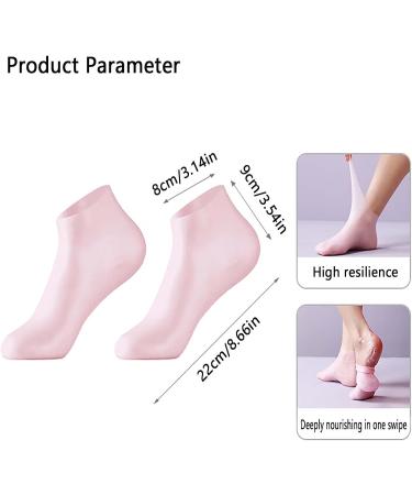Dinghaole 1 Pair Moisturizing Exfoliating Socks - Repair Dry Cracked Heels & Soften Rough Skin - Silicone Aloe Socks for Women - Buy Online on GoSupps.com
