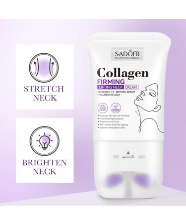 HQDA Lifting Neck Cream Antiaging tightening & moisturizing cream for sagging skin reduces wrinkles fine lines and double chin Colour Collagen Color Collagen - Buy Online on GoSupps.com