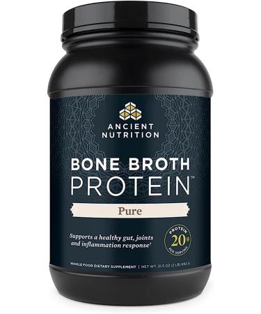 Dr. Axe / Ancient Nutrition Bone Broth Protein Pure 1.96 lbs (890 g)
