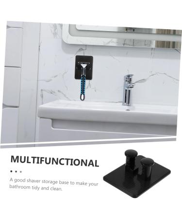 Shop High-Quality 4-Piece Suction Door Hooks for Shower Razor Holder for Men Durable Black ABS | International Shipping Available - Buy Online on GoSupps.com