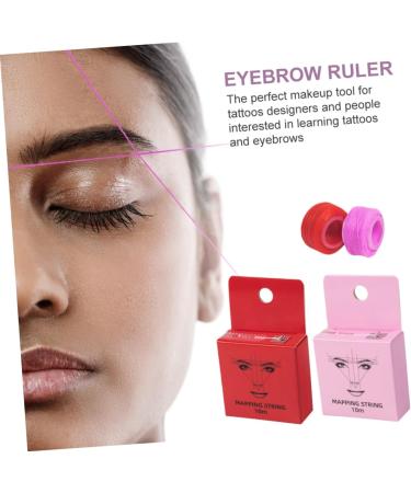 Beatifufu Eyebrow Ruler 2boxes Line Tool Wire Mapping Locating Supply Drawing Embroidered Ruler Manual Practical - Buy Online on GoSupps.com