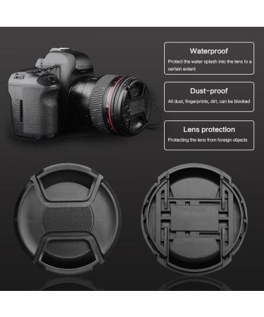 2 Pack 55mm Center Pinch Lens Cap for Nikon Canon Sony DSLR Cameras | Compatible with Nikon D3400 D3500 D5500 D5600 D7500, Sony FE 35mm f1.8/FE 28-70mm f3.5-5.6 OSS | Fits Any 55mm Thread Lenses - Buy Online on GoSupps.com