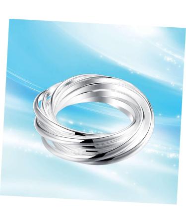 CALLARON 2pcs Wedding Ring Miss Commemorate mediumx3pcs Silverx3pcs - Buy Online on GoSupps.com
