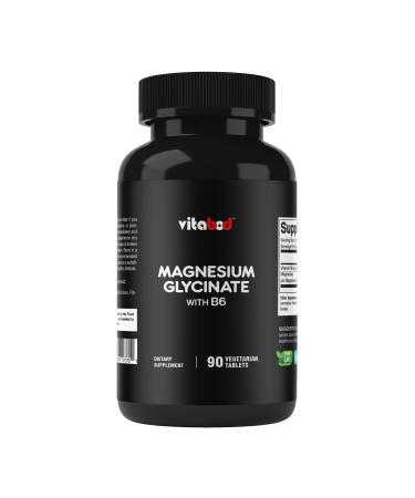 Magnesium Glycinate 1000 mg per Serving Providing 300mg of Elemental Magnesium - 90 Vegetarian Tablets - Chelated Form - Supports Muscle, Joint, and Heart Health* 90 Count (Pack of 1)