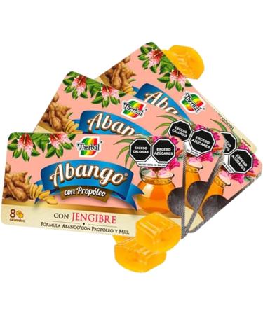 Abango Propolis & Ginger Cough Drop Trays - Winter Herbal Blend - Delicious Flavor (3 Pack) Dulces para la TOS - Buy Online on GoSupps.com