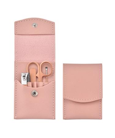 Nail Clippers Set Portable Nail Set Stainless Steel Snap Button Folding 4-Piece Nail Art Manicure Tool Gift Suitable for Indoor and Outdoor Travel (Color : D)