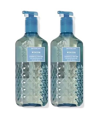 Bath & Body Works Deep Cleansing Gel Hand Soap 2 Pack 8 oz. (Winter) 16.0 Fl Oz