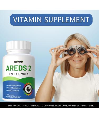 Areds 2 | Eye Care Supplement | Advanced Eye Vitamin Supplement | Eye Capsules for Men & Women 240 Capsules (Pack 2) - Buy Online on GoSupps.com