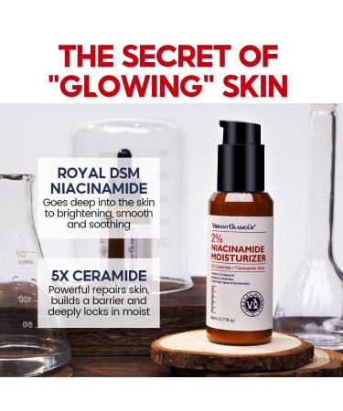 2% Niacinamide Gel Moisturizer - Anti-Blemish Face Cream with Vitamin E 5x Ceramide & Hyaluronic Acid | Improve Skin Tone Reduce Pores - 2.71 fl. oz - Buy Online on GoSupps.com
