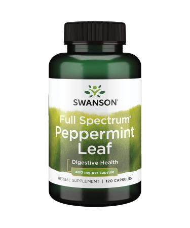 Swanson Full Spectrum Peppermint Leaf 400 Milligrams 120 Capsules