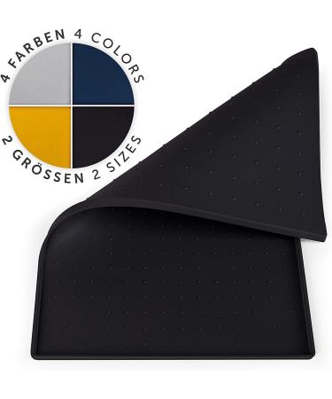 Everanimals Non-Slip Bowling Pad for Dogs & Cats | Silicone Mat Eating Base 60x40cm - Black - Buy Online on GoSupps.com