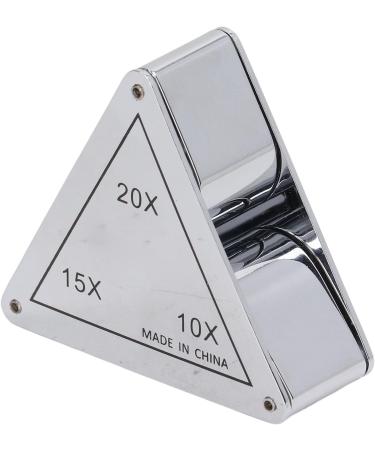 Magnifying Glass 3 Lens Zinc Alloy Magnifying Glass High Magnification Clear Magnification Effect with Storage Bag for Jewelry Identification for Jewelers - Buy Online on GoSupps.com