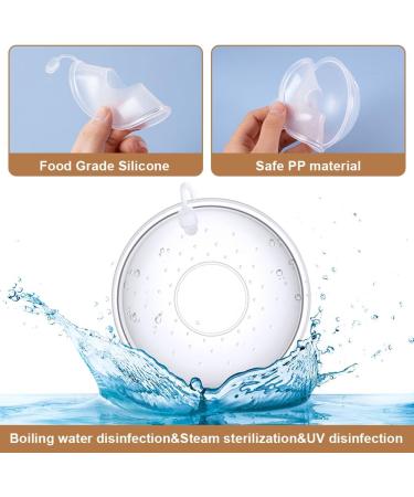 Buy Aolso Breast Bowls - 2PC Silicone Milk Collector & Nipple Protection BPA-Free Reusable Breast Shells - Buy Online on GoSupps.com