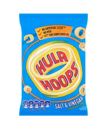 Hula Hoops Salt and Vinegar 34g x 32