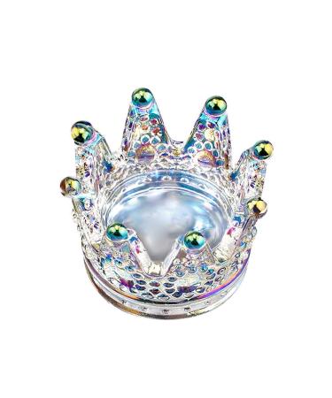 Uposao dappen glass for nail art crown crystal shell nail art acrylic fluid powder dappen DISH clear nail art cup of glass shell nail liquid powder container beauty accessories nail art styling tool colorful