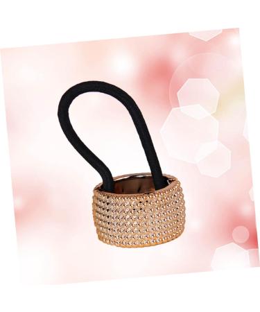 HONMEET Fashion Hair Bands for Womens Hair Goody Hair Ties Rhinestone Tail Hair Bands Ponytail Tie Womens Hair Accessories Punk Hair Tie Hair Ties for Women Ponytail Button Miss Girl - Buy Online on GoSupps.com