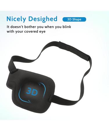 Adjustable Eye Patch - 2pcs Right Eye Flap | Medical Eye Plaster for Recovery Visual Training & Cosplay - Buy Online on GoSupps.com