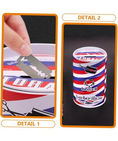 Doitool Razor Storage Barrel Organizer - Waste Blade Disposal Container & Multi-Purpose Metal Case for Razor Plane Accessories - Buy Online on GoSupps.com