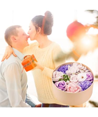 Buy Floral Scented Rose Soap Petals - Luxurious Body Soap Gift Set for Women in Pink & Purple Box | Perfect for Birthdays Valentine s Day Thanksgiving & Christmas - Buy Online on GoSupps.com