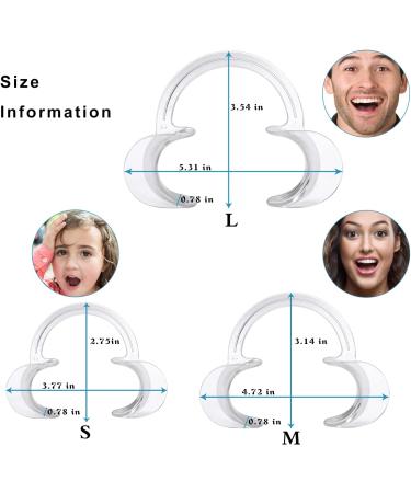 20 Replacement Mouthpieces by Hmilydyk - Intraoral Lip & Cheek Holder | Sizes S M L | C-Shaped Large (135x90x20mm) - Perfect for Children & Adults - Buy Online on GoSupps.com
