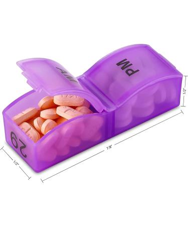 Monthly Pill Organizer - 31 Day Am/Pm Dispenser with 32 Cases, Box for Vitamins & Medication - Buy Online on GoSupps.com