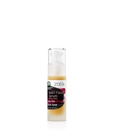 Zatik Naturals Nutri Face Serum - Organic Rose Hip & Black Seed Vegan Non-GMO 1 oz - pH Balanced & Biodegradable Anti-Aging Skincare - Buy Online on GoSupps.com