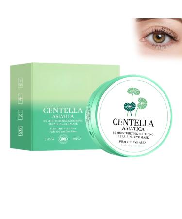 Masque Pour Les Yeux Centella Asiatica B5 Avec Collag ne Et Centella Asiatica Rafra chisseurs Pour Les Yeux Pour Les Rides Et Les Poches Patchs De Contour Raffermissants Et Hydratants(100g)