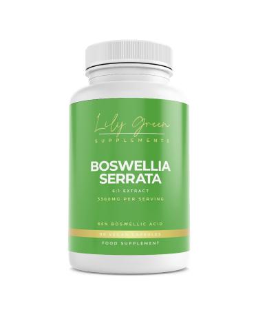 Lily Green | Boswellia Serrata 3360mg per Serving | 90 Vegan Capsules | 65% Boswellic Acid | Anti-Inflammatory & Joint Care Supplement | Indian Frankincense | No Artificial Additives | Made in UK