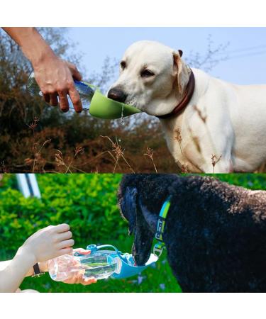 Petsoign Portable Dog Water Bottle | Silicone Travel Drinking Bottle for Outdoor Adventures - Blue - Buy Online on GoSupps.com