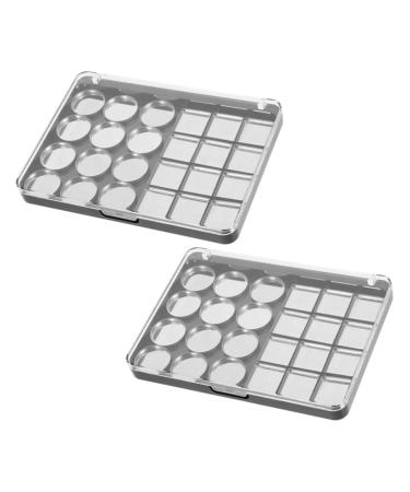 Gatuida 2 pi ces Palette Vide Magn tique pour Fard Paupi res Cases Support Compact et Solide pour Maquillage DIY Maintien S curis des Ombres Paupi res