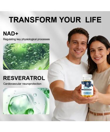 VYHTHV 120-Count NAD+ Supplement Capsules with UV Protection | Daily Vitality Suitable for Men and Women - Buy Online on GoSupps.com