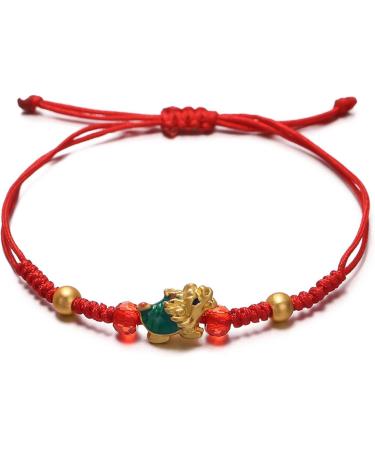VSILAY LIANXUE Handmade Dragon Bracelet - Chinese Zodiac Jewelry Woven Cotton Rope Gift for Women - Buy Online on GoSupps.com