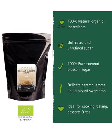 Lotao Organic Coconut Sugar - Healthy Natural Sweetener for Baking, Cooking, Coffee, Tea - Vegan, Non GMO, Gluten Free, Paleo - 35 oz - Buy Online on GoSupps.com