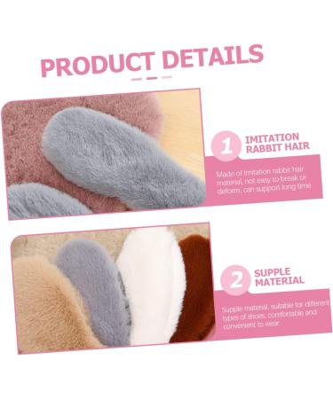 NOLITOY 16 Pairs Fluffy Insoles for Winter | Unisex Shoe Inserts with Faux Rabbit Fur - Warm & Comfortable Footwear Solution - Buy Online on GoSupps.com