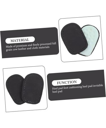NOLITOY Heel Pad Set - 8 Pairs Shock-Absorption Rear Half Pads for High-Heeled Shoes - Comfort Sole Inserts in Black (9.52x7x0.8cm) - Perfect for Foot Support - Buy Online on GoSupps.com