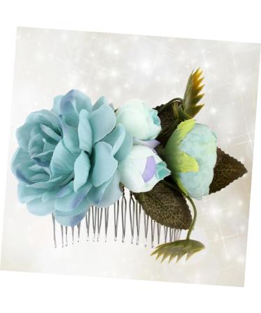 DOITOOL Bridal Hair Accessories for Wedding Artificial Flower Hair Clip Wedding Floral Crown Flower Wreath Hair Comb Bridal Hair Comb Accessories Hair Barrettes Vintage Headgear - Buy Online on GoSupps.com