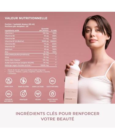 Swedish Collagen - Vegan Collagen 500ml Liquid Collagen | 10 000mg Vegan Amino Acids with Hyaluronic Acid Vitamins & Minerals for Hair Skin & Nails - Buy Online on GoSupps.com