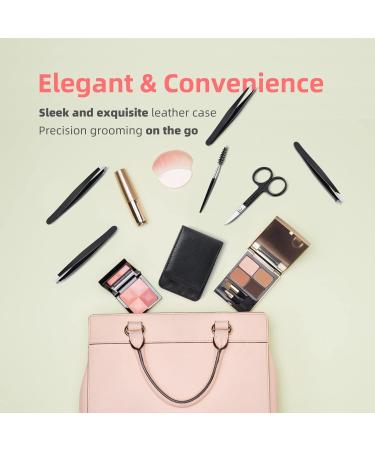 6 Pack DOMAXCAI Tweezers Set with Case - Professional Precision Tweezer for Eyebrow, Facial Hair, Splinter, and Ingrown Hair Removal - Buy Online on GoSupps.com