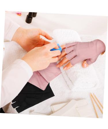 DRESSOOS 2 Pairs Uv Gloves Uv Manicure Gloves Nail Uv Lamp Manicure Gloves Anti Uv Nail Art Gel Nail Art Accessory Nail Art Supplies Anti Gloves Nails Gel Cotton Sun Protection Accessories - Buy Online on GoSupps.com