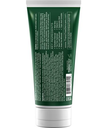 Oleavine Clarifying Mud Mask with Dead Sea Minerals, Activated Charcoal & Tea Tree - Face & Body TheraTree - Buy Online on GoSupps.com