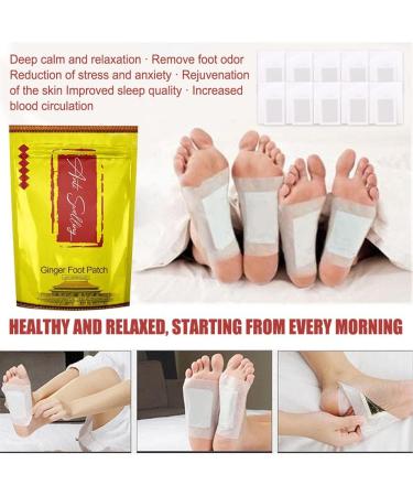 Anti-Swelling Ginger Plaster - Detox Foot Cushions for Toxin Removal Stress Relief & Sleep Improvement (40PCs) - International Shipping Available - Buy Online on GoSupps.com