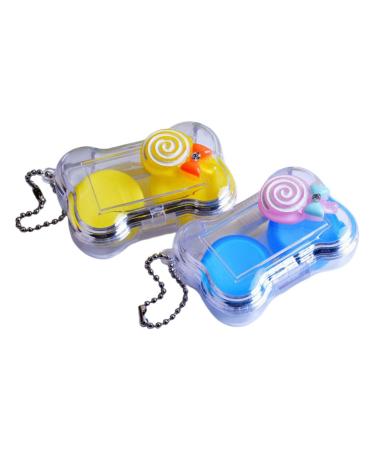 Sewoart 2 sentences contact lens container contact cases colored contact cover contacts case eye lens organizer lens holder lentil holder plastic cute travel tools
